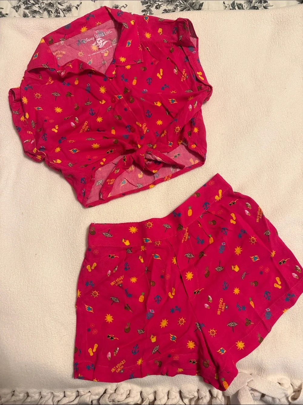 Girls Disney Cruise Short set